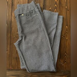 Michael Kors Navy and White Houndstooth Leggings